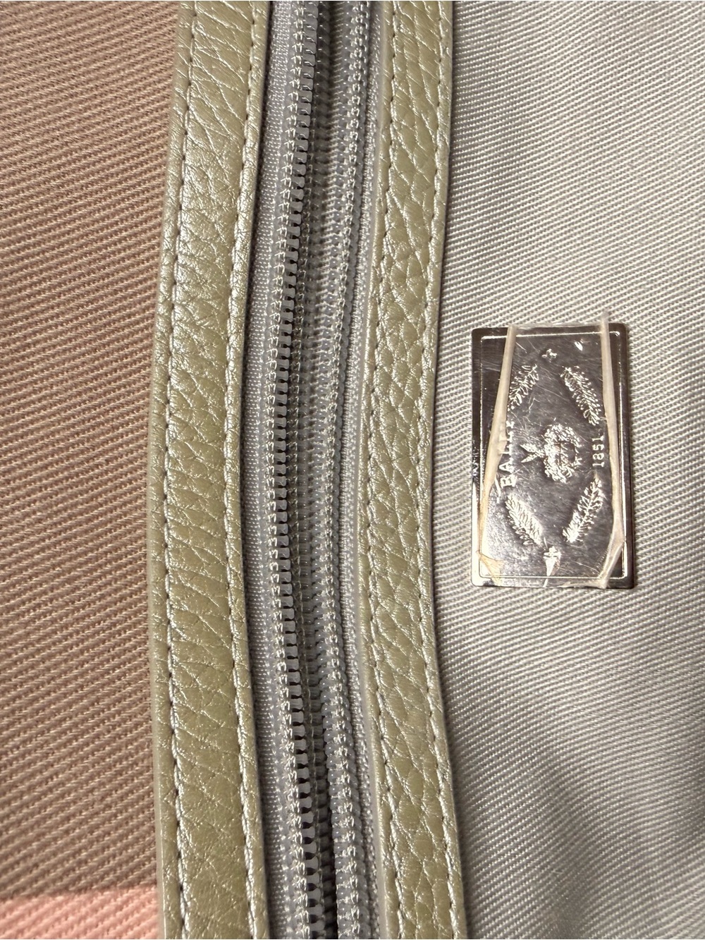 Bally Pink, Gray and White Logo Patchwork Tote - Picture 14 of 16